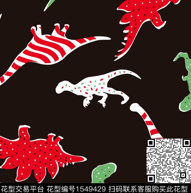 20.jpg - 1549429 - 恐龙 斑点 条纹 - 数码印花花型 － 女装花型设计 － 瓦栏