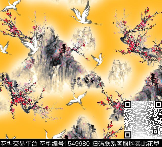 2.jpg - 1549980 - 扎染花型 大牌风 抽象 - 数码印花花型 － 女装花型设计 － 瓦栏