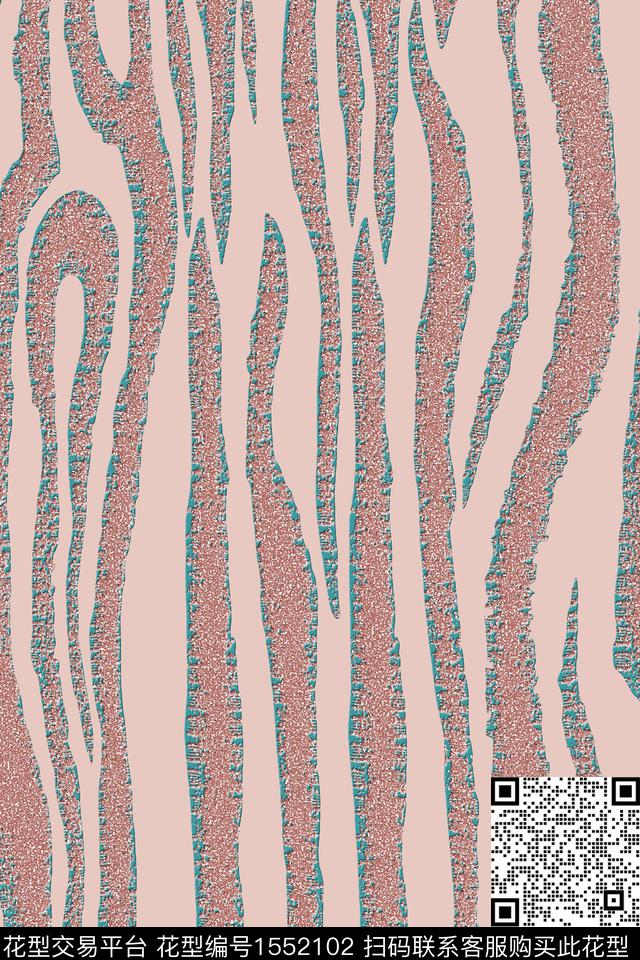 16.jpg - 1552102 - 抽象 肌理 条纹 - 数码印花花型 － 女装花型设计 － 瓦栏