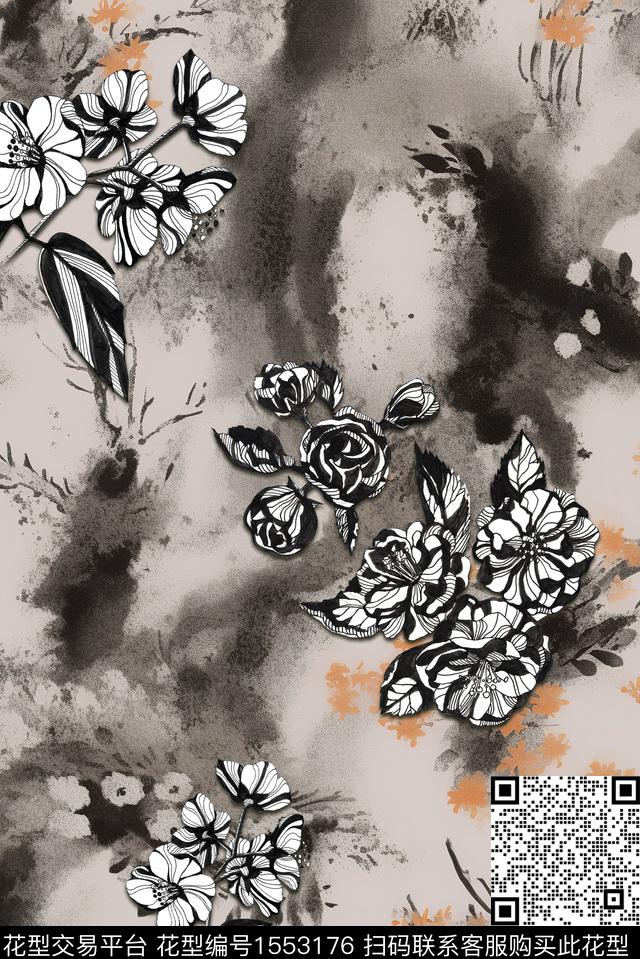 LY014.jpg - 1553176 - 底纹 花卉 中老年 - 数码印花花型 － 女装花型设计 － 瓦栏