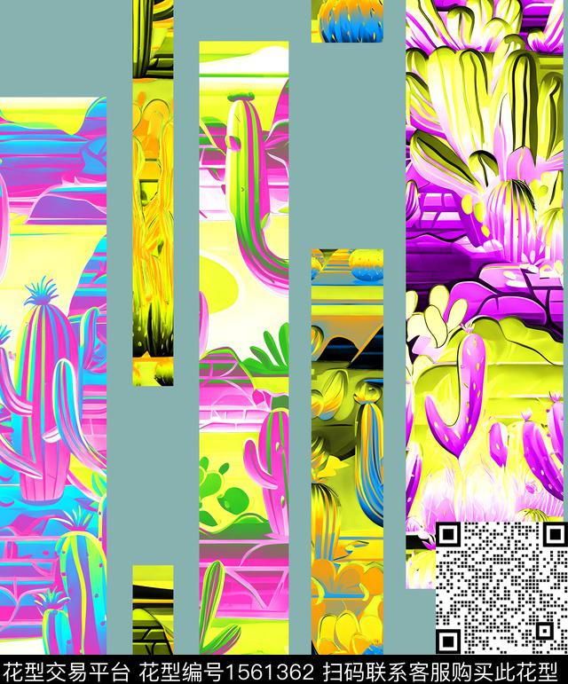 0000080.jpg - 1561362 - 风景景观 植物 绘画 - 数码印花花型 － 墙纸花型设计 － 瓦栏