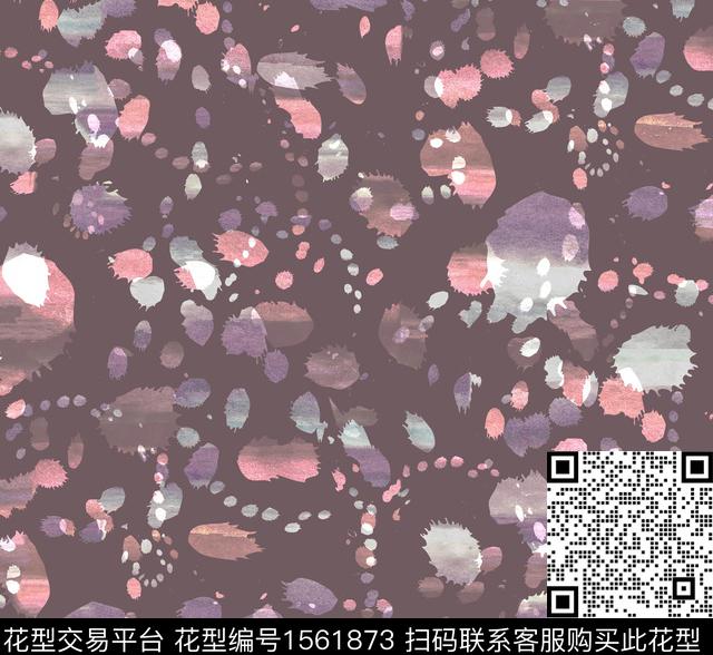 AM16S181 pat pink.jpg - 1561873 - 抽象 水彩 斑点 - 数码印花花型 － 女装花型设计 － 瓦栏
