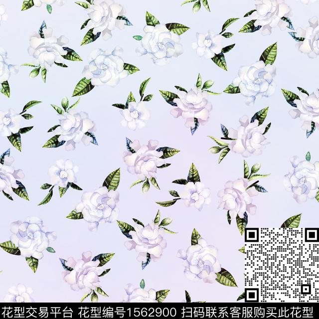 g0541.jpg - 1562900 - 小碎花 花卉 清爽 - 数码印花花型 － 女装花型设计 － 瓦栏