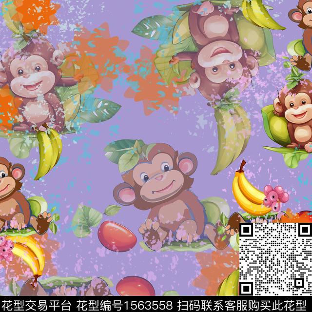 08080.jpg - 1563558 - 水果 混合拼接 炫彩 - 数码印花花型 － 童装花型设计 － 瓦栏