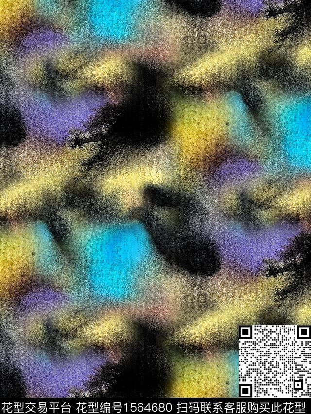 shuicai.jpg - 1564680 - 水彩 肌理 抽象 - 数码印花花型 － 女装花型设计 － 瓦栏