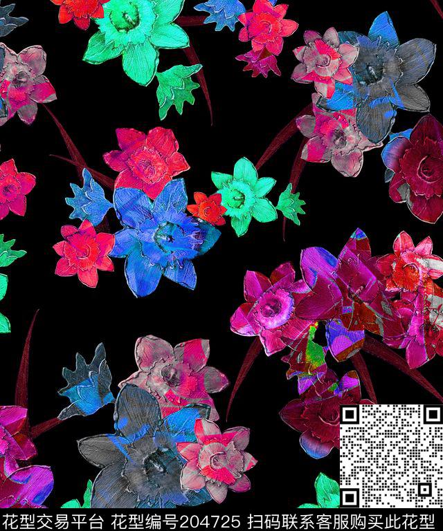 WL12-0929F配色1.jpg - 204725 -  - 数码印花花型 － 女装花型设计 － 瓦栏