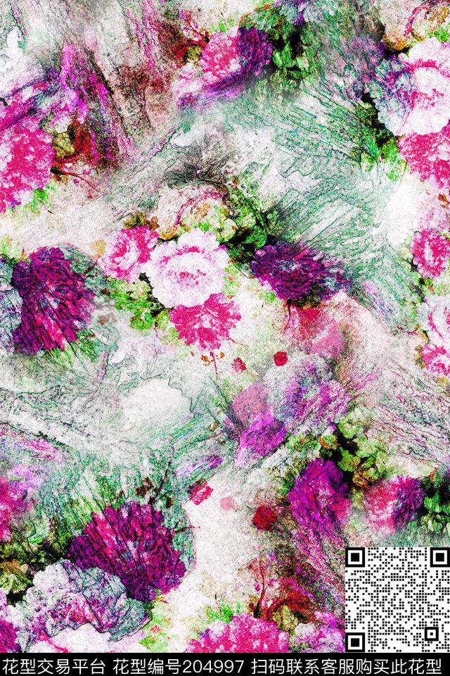 WL12-0932F配色3.jpg - 204997 -  - 数码印花花型 － 女装花型设计 － 瓦栏