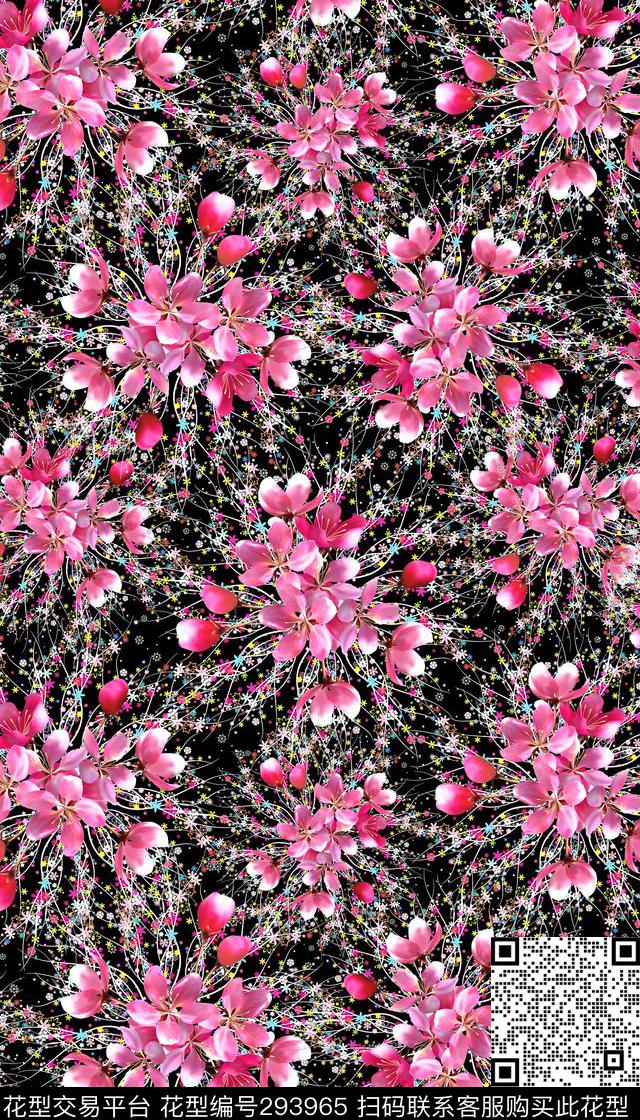 wk1312066 - 293965 - 摄影写实花卉 抽象 唯美 - 数码印花花型 － 女装花型设计 － 瓦栏