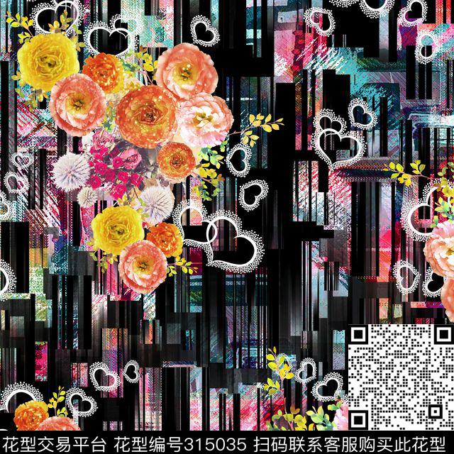 a01.jpg - 315035 -  - 数码印花花型 － 女装花型设计 － 瓦栏