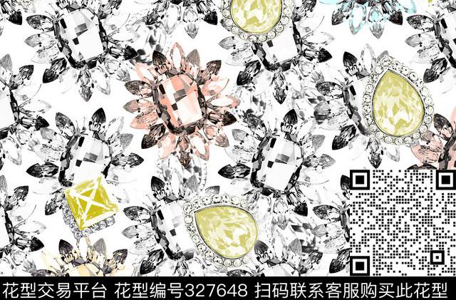 WL-0000104.jpg - 327648 - 珠宝宝石 - 数码印花花型 － 女装花型设计 － 瓦栏
