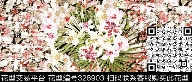 zk7.tif - 328903 -  - 传统印花花型 － 女装花型设计 － 瓦栏