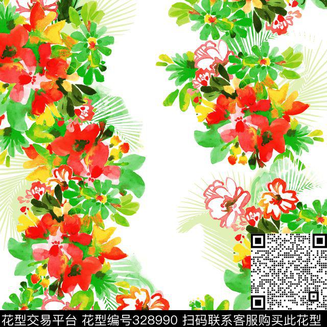 1-i.jpg - 328990 - 花卉-欧式花纹 - 传统印花花型 － 床品花型设计 － 瓦栏