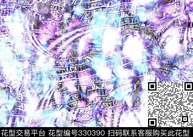 rongqingshiyi.tif - 330390 - 循环花型 - 数码印花花型 － 女装花型设计 － 瓦栏