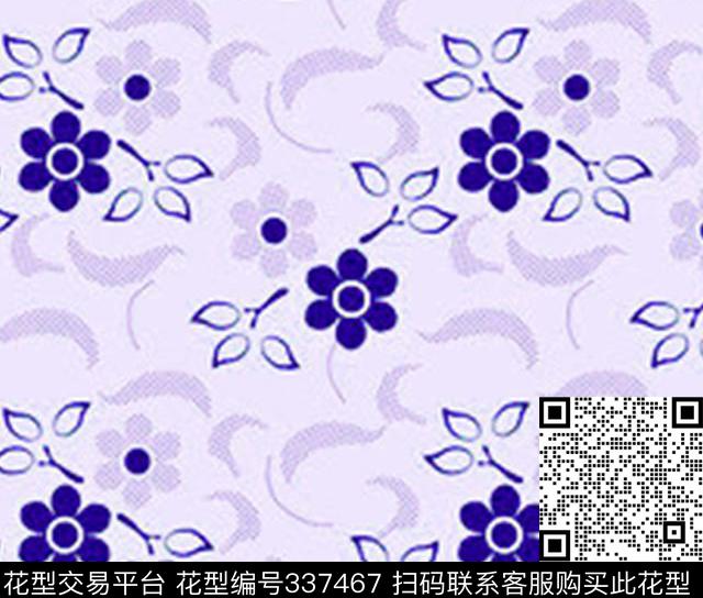 1.tif - 337467 -  - 传统印花花型 － 床品花型设计 － 瓦栏