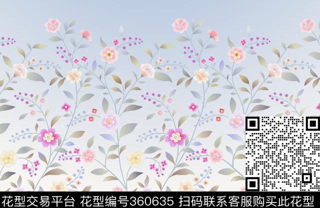清韵04.jpg - 360635 -  - 传统印花花型 － 床品花型设计 － 瓦栏