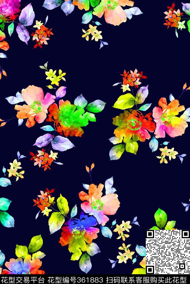 小碎花.tif - 361883 - 花卉 - 数码印花花型 － 女装花型设计 － 瓦栏