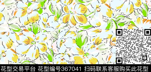 001 (1).tif - 367041 -  - 传统印花花型 － 女装花型设计 － 瓦栏