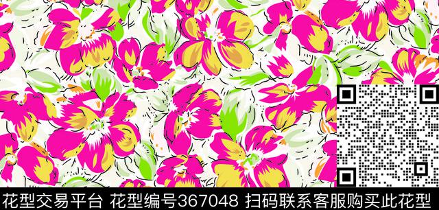 001 (3).tif - 367048 -  - 传统印花花型 － 女装花型设计 － 瓦栏