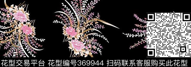 1 - 369944 - 1 - 传统印花花型 － 女装花型设计 － 瓦栏