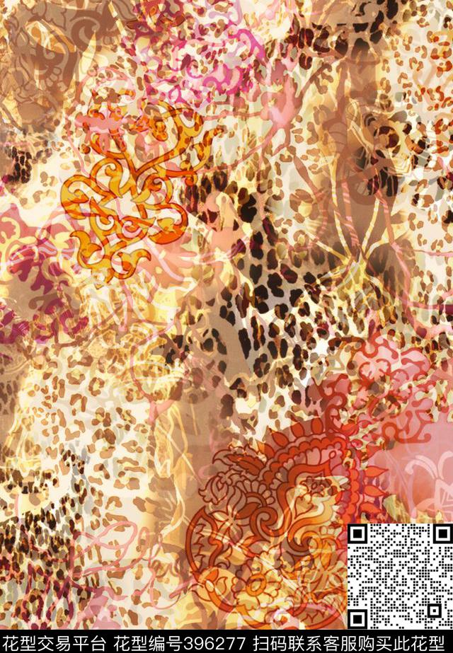 欧美日韩最新花型-12 - 396277 - 欧美日韩 花卉 - 数码印花花型 － 女装花型设计 － 瓦栏