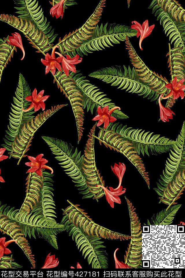 植物花卉小花（下载1次） - 427181 - 春夏款 热带风 植物图谱 - 数码印花花型 － 女装花型设计 － 瓦栏