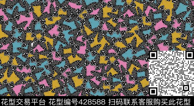 几何组合	20141257.jpg - 428588 - 几何 几何组合 五彩 - 传统印花花型 － 女装花型设计 － 瓦栏