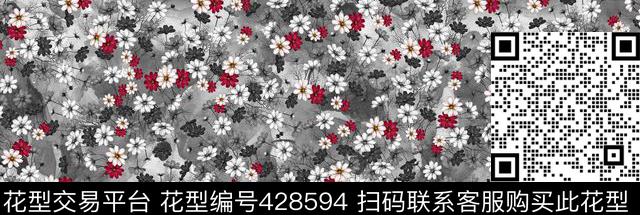 	20141263.jpg - 428594 - 花卉 花卉组合 - 数码印花花型 － 女装花型设计 － 瓦栏