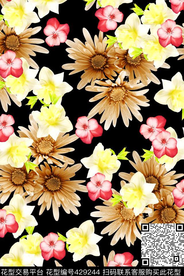 小花集合 - 429244 - 中国风 花卉摄影 小碎花集合 - 数码印花花型 － 女装花型设计 － 瓦栏