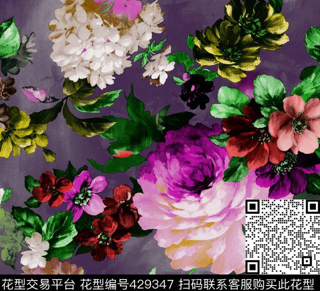 时尚面料花型   数码印花  流行花型 - 429347 - 时尚面料花型   数码印花  流行花型 - 数码印花花型 － 其他花型设计 － 瓦栏