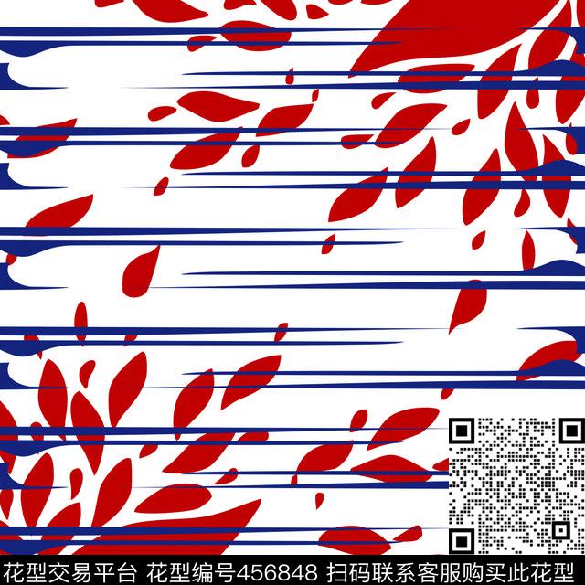 20150625 抽象图案 02 20x20 - 456848 - 抽象 几何 花瓣 - 传统印花花型 － 女装花型设计 － 瓦栏