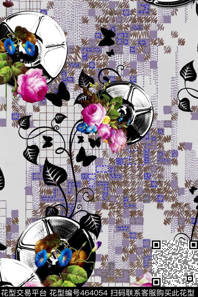 花的年轮 - 464054 - 欧式 富贵 花卉 - 数码印花花型 － 女装花型设计 － 瓦栏