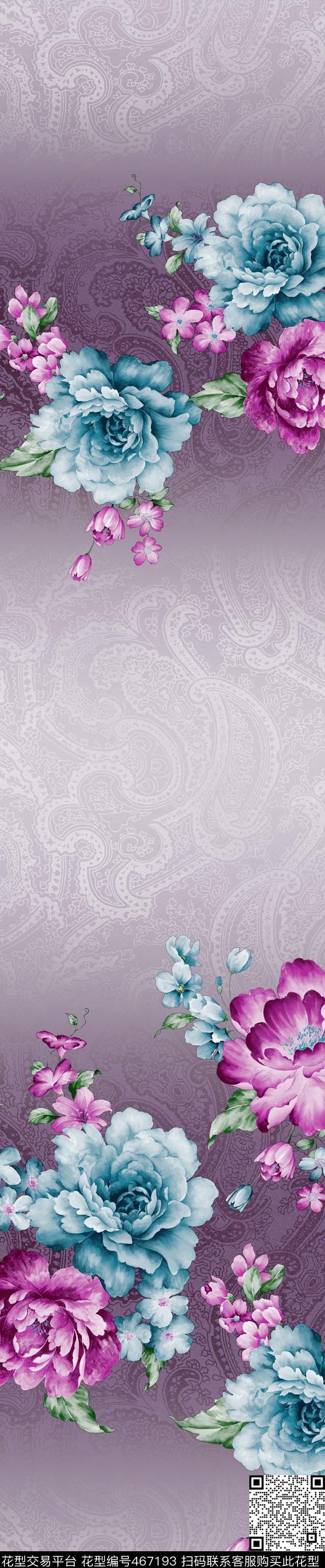 时尚窗帘花型 家纺花型 流行窗帘花型 - 467193 - 时尚窗帘花型 家纺花型 流行窗帘花型 - 传统印花花型 － 窗帘花型设计 － 瓦栏