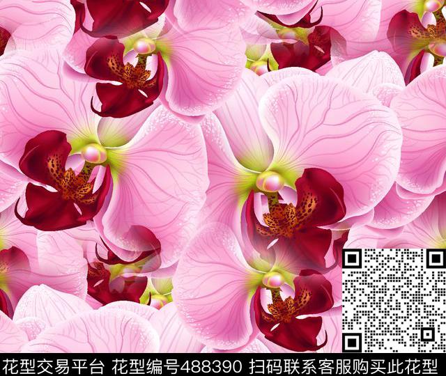 花 - 488390 - 花 时尚 绚丽 - 数码印花花型 － 其他花型设计 － 瓦栏