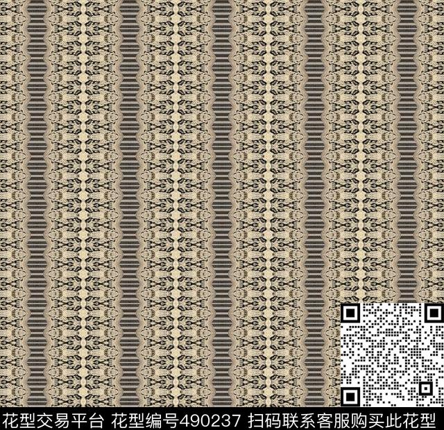 平行世界 - 490237 - 抽象 石材 重复 - 数码印花花型 － 床品花型设计 － 瓦栏