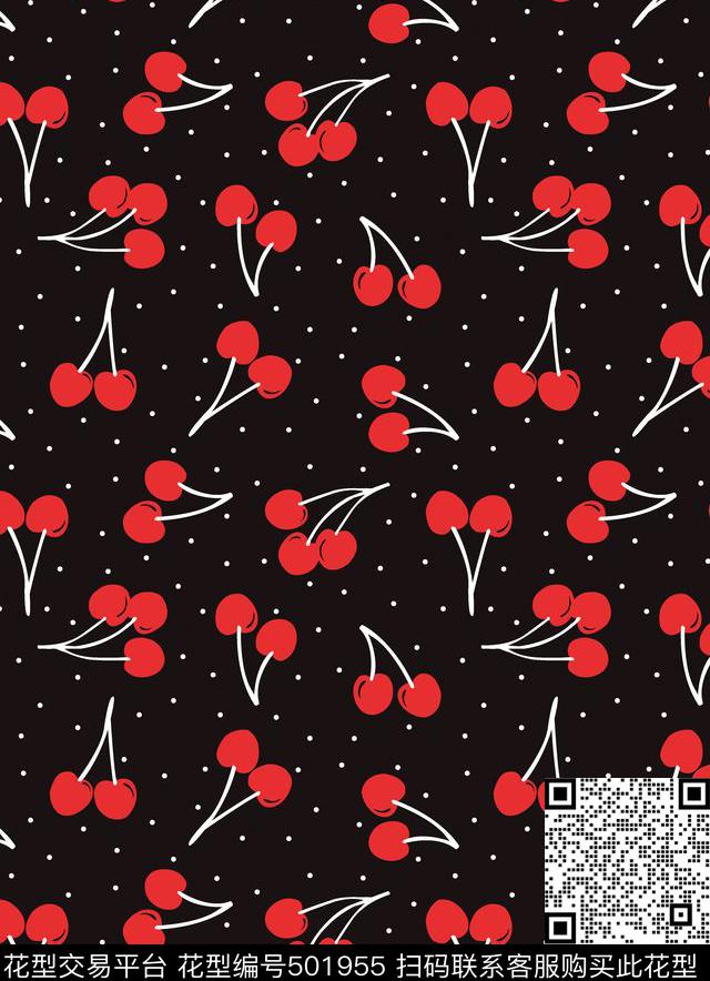 樱桃创意设计 - 501955 - 水果 大理石 石头 几何 箱包 沙发布 服装 数码印花 布匹面料 面料印花 - 传统印花花型 － 箱包花型设计 － 瓦栏