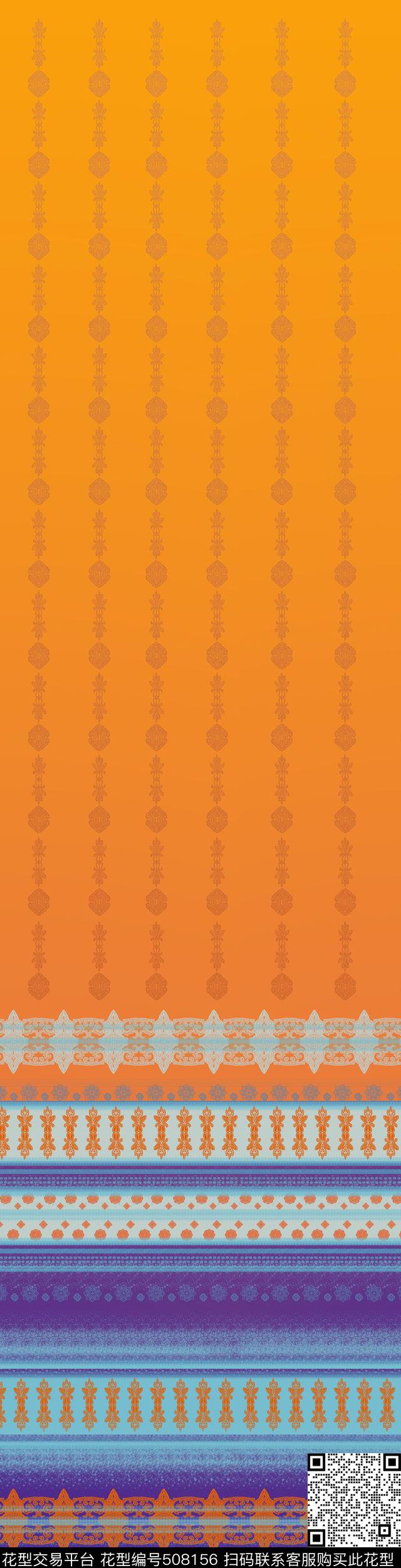 条格 - 508156 - 格子 民族 条格 - 传统印花花型 － 床品花型设计 － 瓦栏