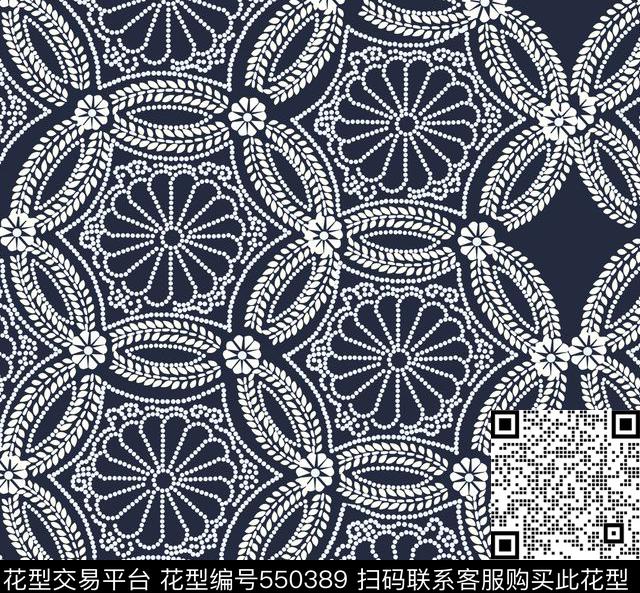 民族风花纹 - 550389 - 民族风 花纹 麦穗 - 传统印花花型 － 女装花型设计 － 瓦栏