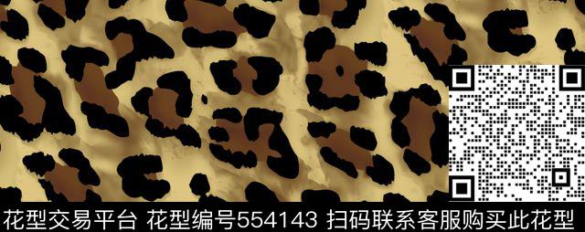 经典豹纹 - 554143 - 现代 豹纹 时尚 - 传统印花花型 － 女装花型设计 － 瓦栏