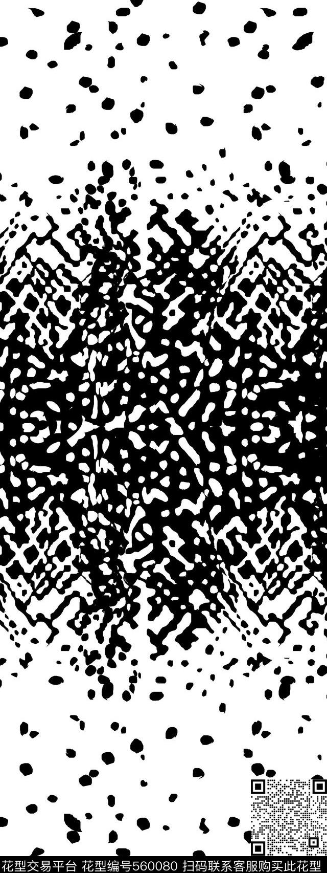 抽象 几何  块面 - 560080 - 抽象 几何  块面 - 传统印花花型 － 女装花型设计 － 瓦栏