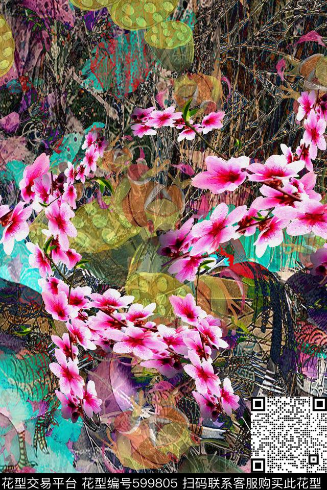 1_01317.jpg - 599805 - 田园花卉 花卉 中国风 - 数码印花花型 － 女装花型设计 － 瓦栏