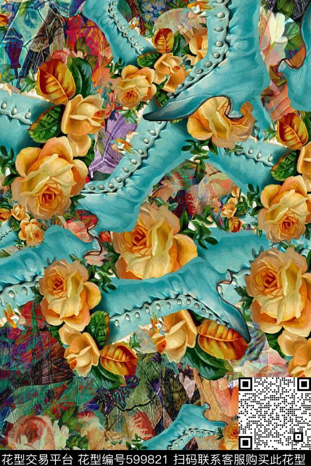 1_01349.jpg - 599821 - 趣味 波西米亚 民族风 - 数码印花花型 － 女装花型设计 － 瓦栏
