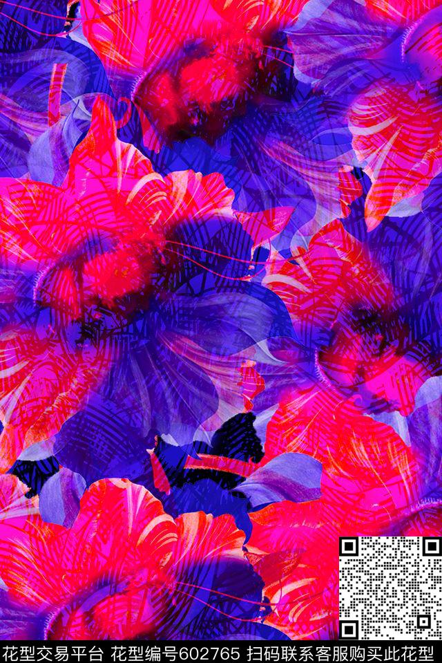 16033011.jpg - 602765 - 发布艺 四方连续 花鸟植物 - 数码印花花型 － 沙发布花型设计 － 瓦栏