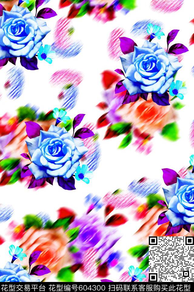 炫彩花卉牡丹001.jpg - 604300 - 大花 - 数码印花花型 － 女装花型设计 － 瓦栏