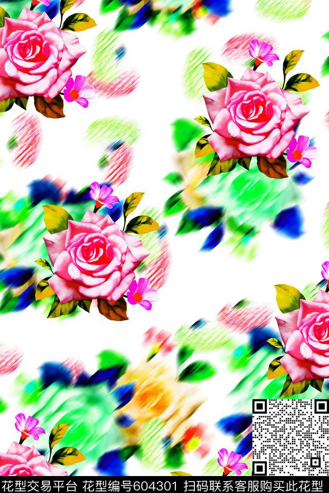 炫彩花卉牡丹002.jpg - 604301 - 大花 - 数码印花花型 － 女装花型设计 － 瓦栏