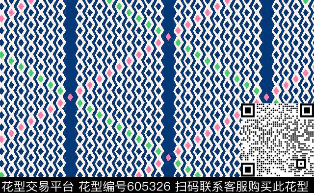 hai-2016-31.tif - 605326 - 几何 家纺 丝绸 - 传统印花花型 － 女装花型设计 － 瓦栏