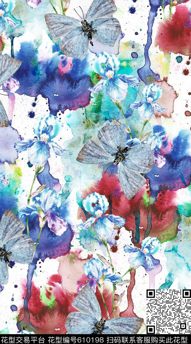 2016-2-62.jpg - 610198 - 花朵 水彩 花卉 - 数码印花花型 － 女装花型设计 － 瓦栏