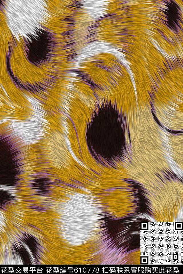 豹20160408-1-1.jpg - 610778 - 箱包 豹纹 男装 - 数码印花花型 － 沙发布花型设计 － 瓦栏