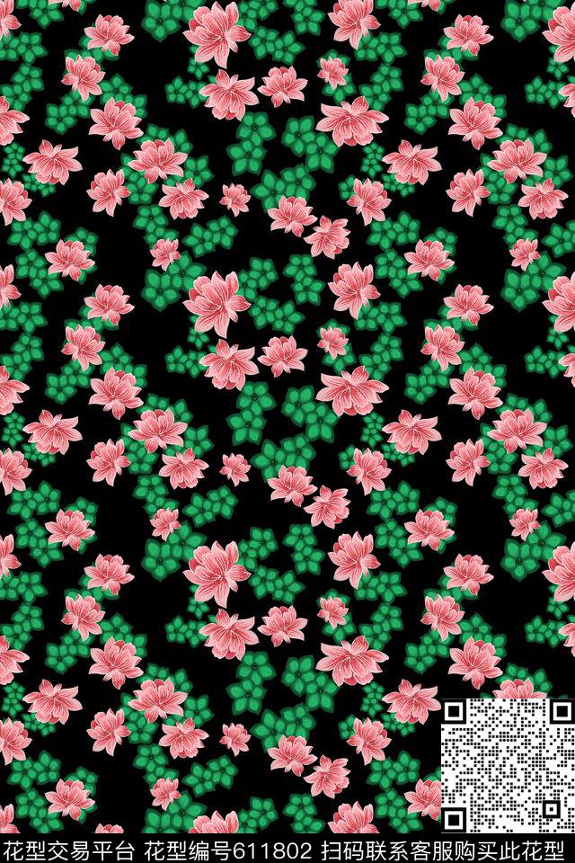 160409-8-1.jpg - 611802 - 碎碎花卉 花卉 花朵 - 数码印花花型 － 女装花型设计 － 瓦栏