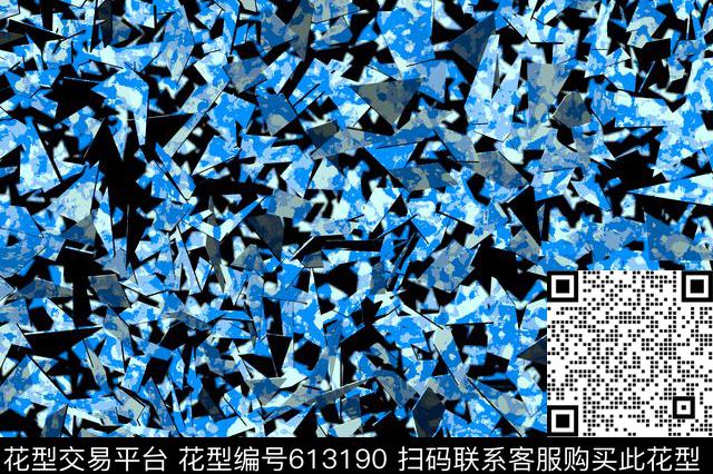 ZENG0018-2.jpg - 613190 - 不规则几何 方格 几何 - 数码印花花型 － 女装花型设计 － 瓦栏