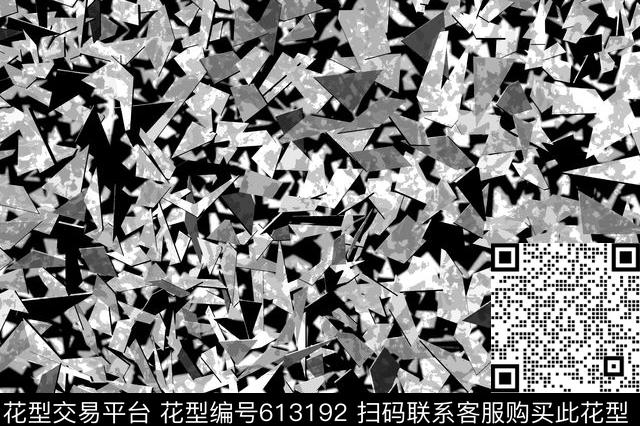 ZENG0018-4.jpg - 613192 - 不规则几何 方格 几何 - 数码印花花型 － 女装花型设计 － 瓦栏